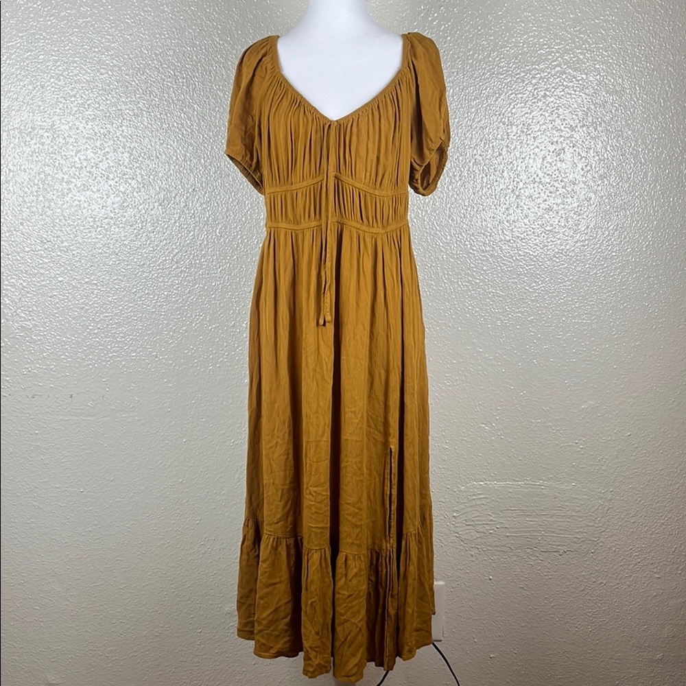 BLUSH/ Size XL / Elegant Mustard Dress